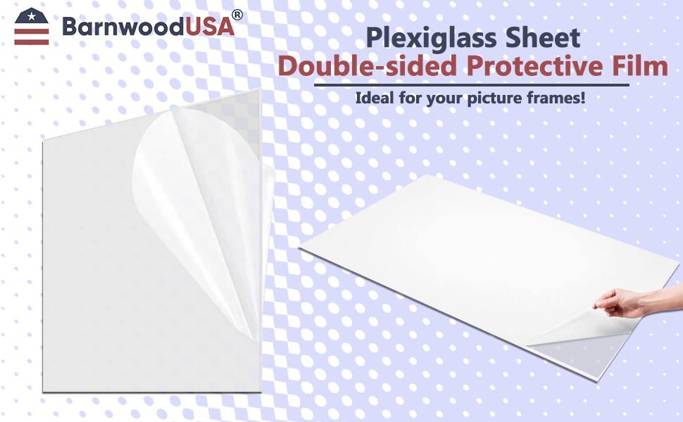 16x20 Plexiglass Replacement for Picture Frames Styrene Sheets for