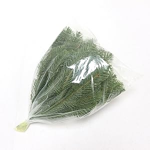 Christmas pine leaves