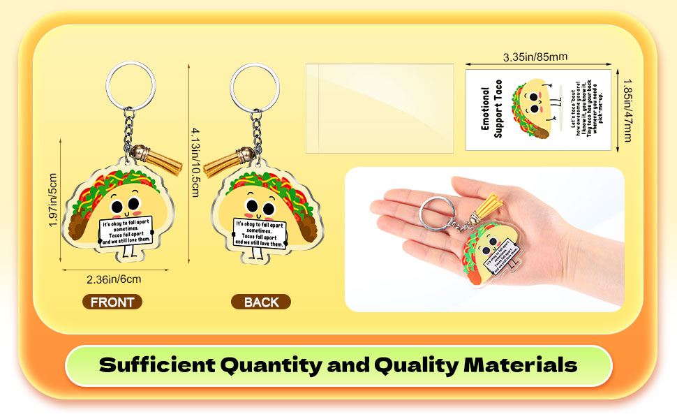 Amazon.com: Siifert 12 Set Emotional Support Positive Taco