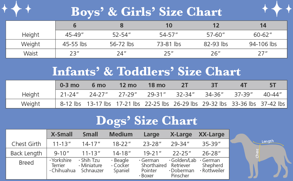 size charts