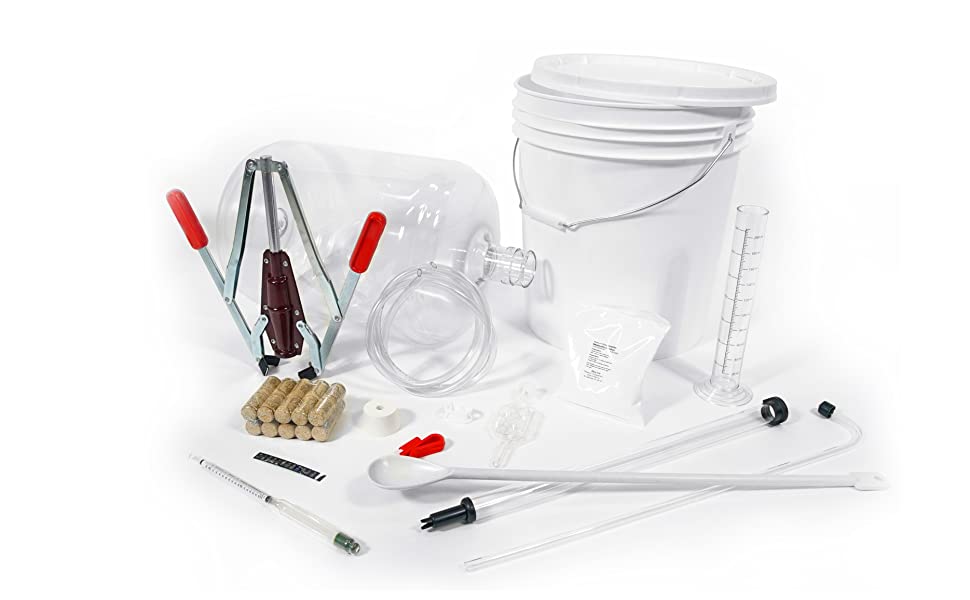 Wild Grapes, Premium Wine Equipment Starter Kit, Wine Making Supplies