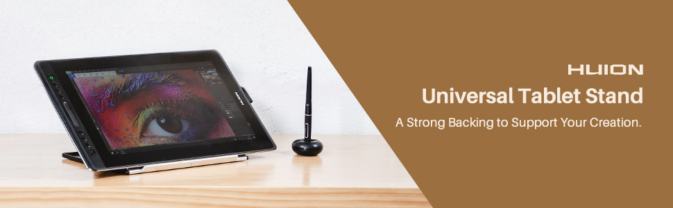 HUION Adjustable Stand Multi-Angle Portable Desk Stand for Drawing Monitor Pen Display for 10-15.6 Inch, Suitable for Kamvas Pro 16/Pro 12/Pro 13 Kamvas 16, Laptop,Tabletop 21 STAND