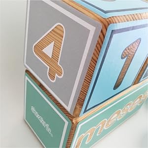 BB BLOCKS - Baby Blocks - Cubos de meses para bebé - Marca La Scrapería