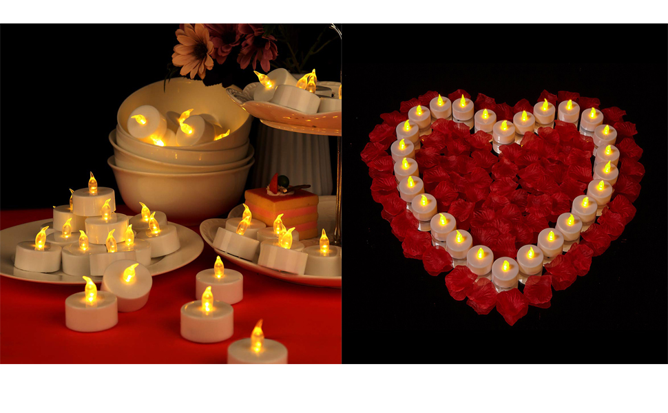 Tea Lights,LED Candles Flickering Flameless Candles, 24Pack Realistic