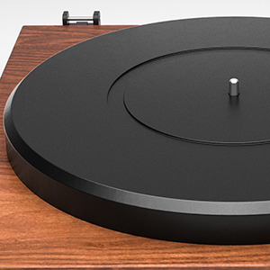 RECORD PLAYER-Solid iron platter