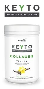 keyto collagen mct oil powder hydrolyzed peptides protein powder keto diet 