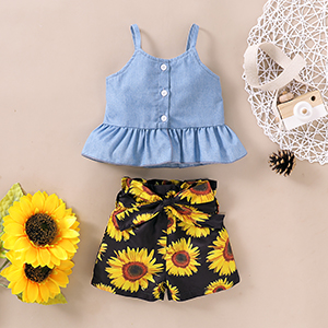 baby girl sunflower outfit