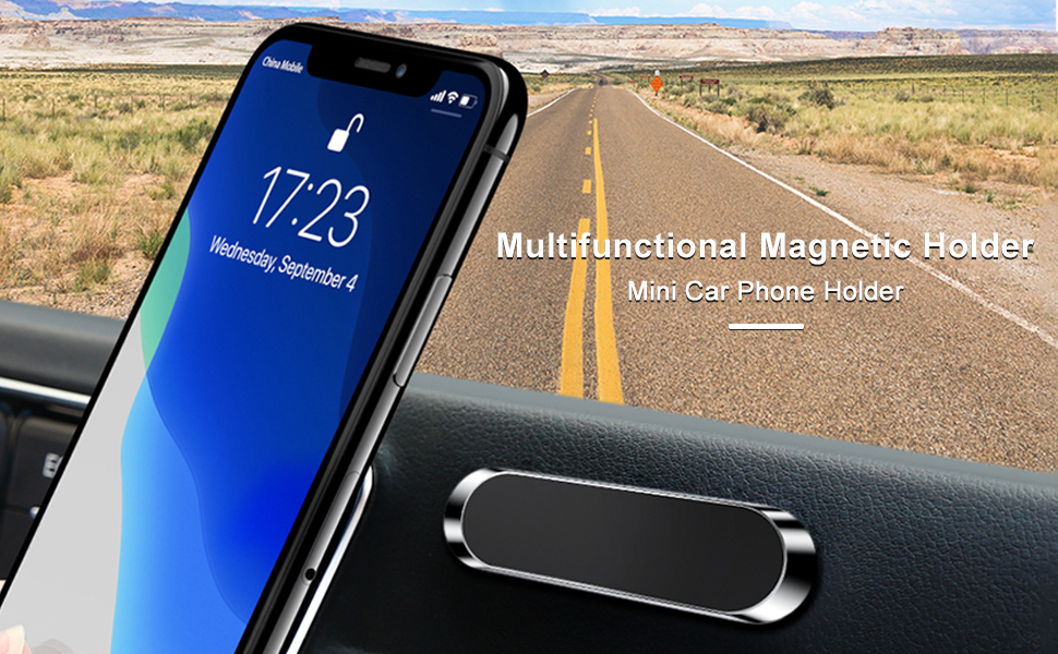 MOSA Phone Car Mount, [2 Pack] Mini Strip Cell Phone Holder