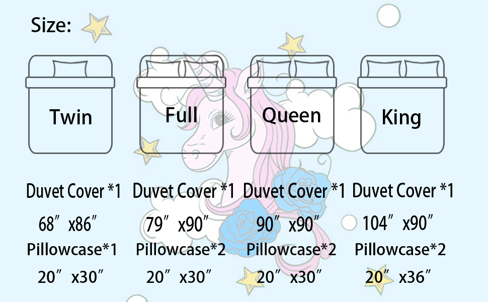 unicorn bedding