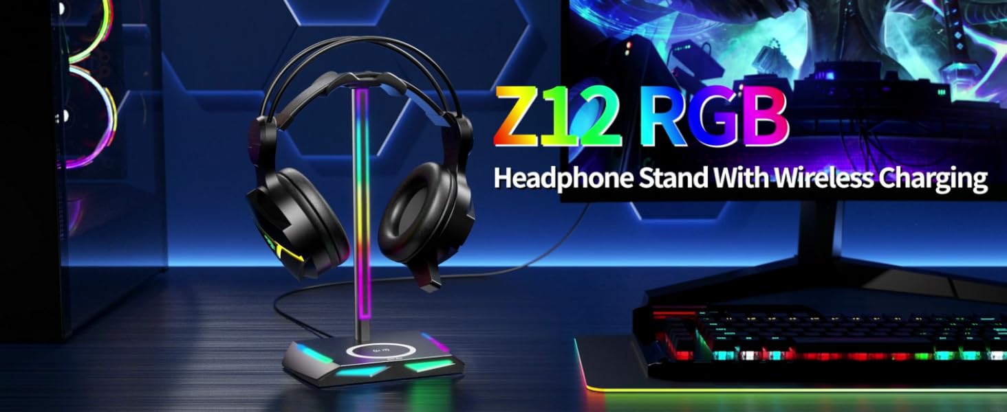 ヘッドホン RGB Gaming Headset + stand Amazon.com: Tilted Nation Gaming Headset Stand | RGB