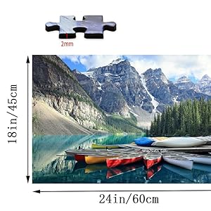 finished size of 24 inches by 18 inches