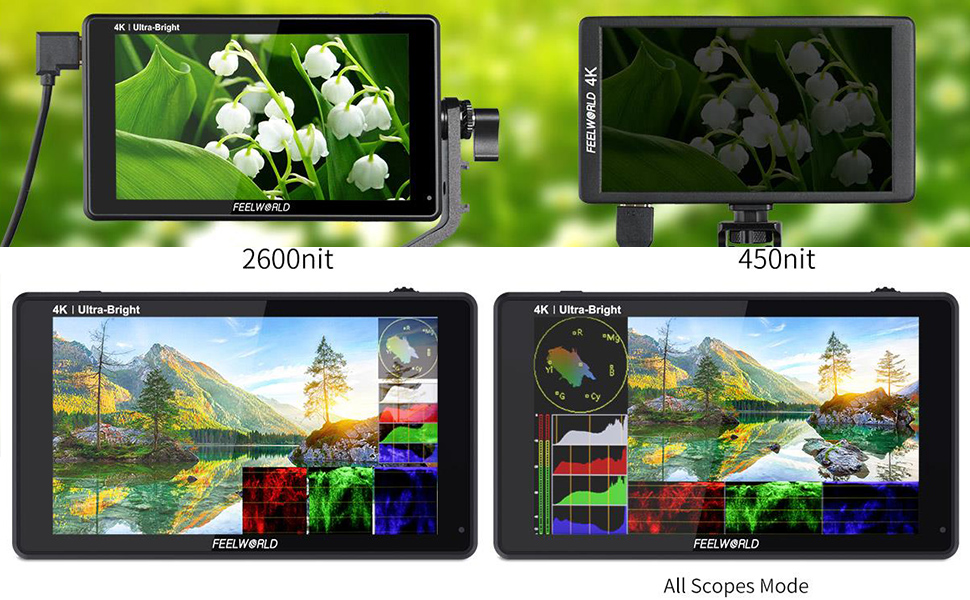 ★キニョネス★FEELWORLD★LUT6★2600nit★field Amazon.com : FEELWORLD LUT6 6 Inch DSLR Camera Field Touch