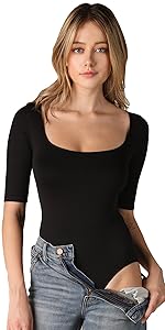 Square Neck Bodysuit
