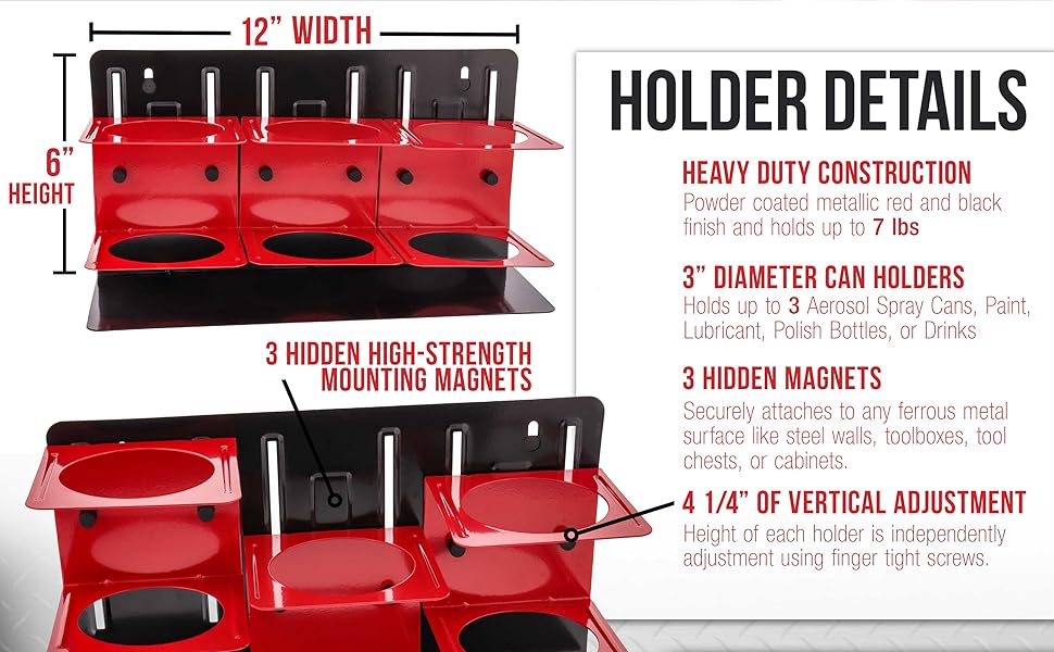 TCP Global Can, Bottle and Cup Holder Holds 3