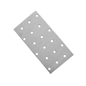 Flat Bracket 60 X 200 X 2mm Connecting Joining Plate Pack Of: 30 Galvanised Heavy Duty Premium Flat Joining Plates~5061065496165 01c Mp
