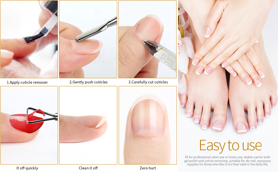 Cuticle Trimmer with Cuticle Pusher Cuticle Remover Cuticle Nipper