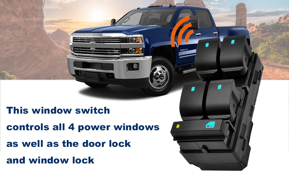 20072014 Silverado Master Power Window Switch Sierra