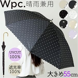 Amazon.co.jp: Wpc. 日傘 遮光ドットフラワーポイント オフ