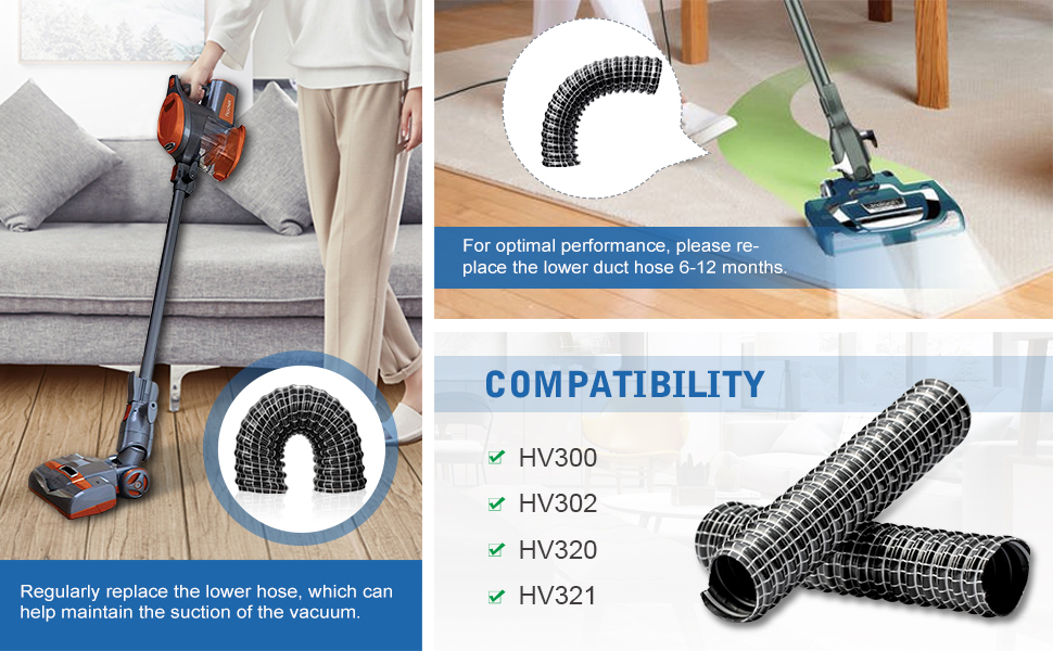 LANMU Replacement Hose Compatible with Shark Rocket Vacuum HV300, HV302