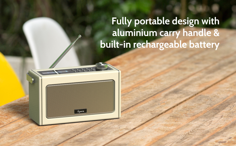 i-box Epoca DAB/DAB+ & FM Portable Radio with Bluetooth