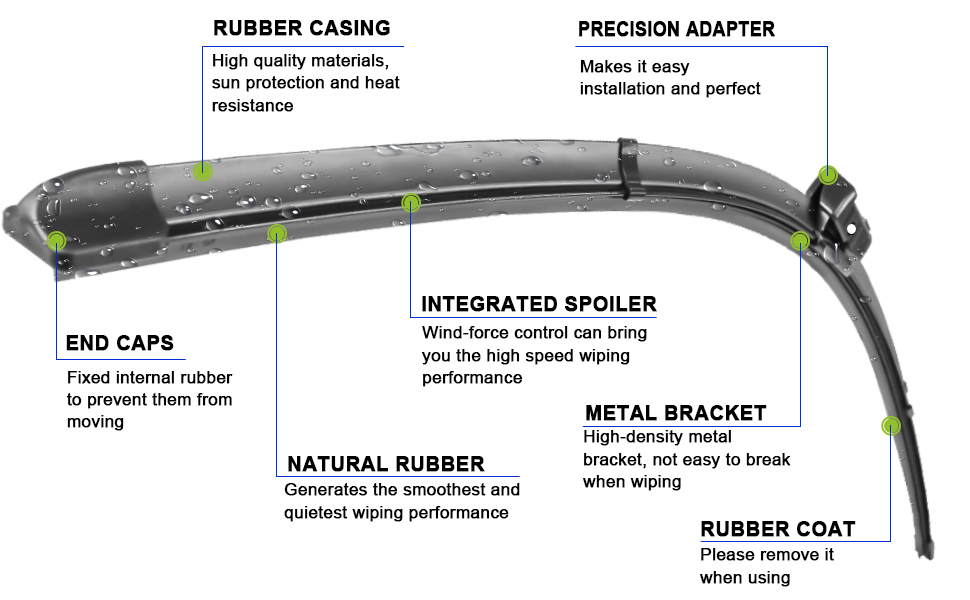 OEM Quality Windshield Wiper Blade for Chevy Silverado GMC