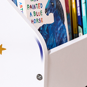 Songmics Étagère Pour Jouets, 3 Compartiments Bibliothèque Pour Enfants, Boîte à Jouets Mobile, Avec Roulettes, Multi-Usage, Pour Chambre D'enfant Et Salle De Jeux, Blanc GKR41WT 15 1