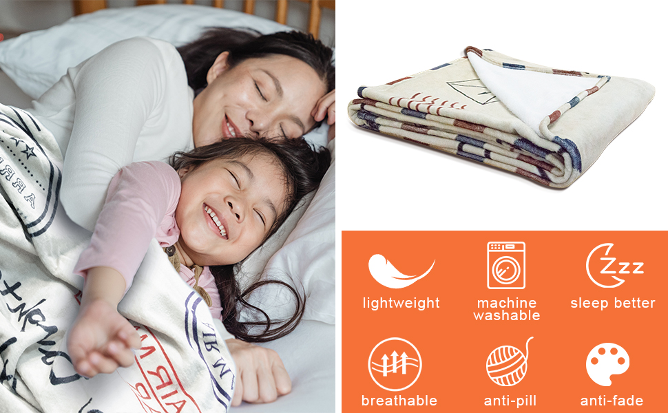 LANGSHI to My Daughter Blanket from Mom, Letter Blanket for My Daughter