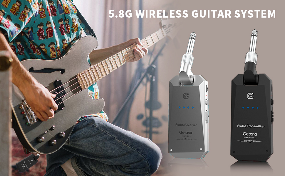 Getaria Wireless Guitar System 5.8GHz Wireless Guitar