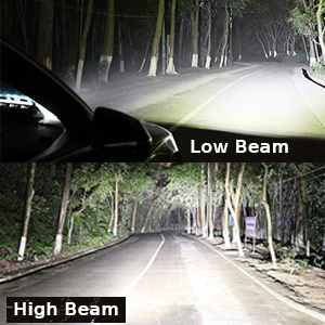 low and high beam bulb for car