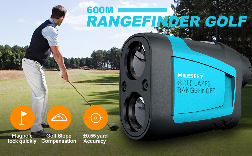 Mileseey Professional Precision 660Yards Golf Range Finder with Slope