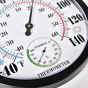 Outdoor Thermometer Garden Decoration