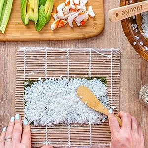 aya sushi making kit for kids at home sushi kit with ingredients food making kit sushi plates for 4