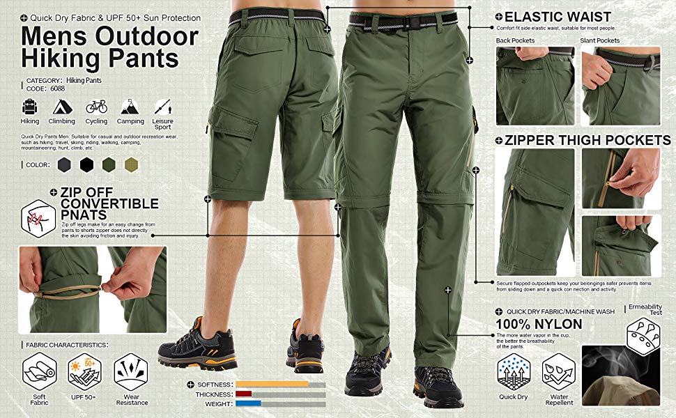 best zip off hiking pants