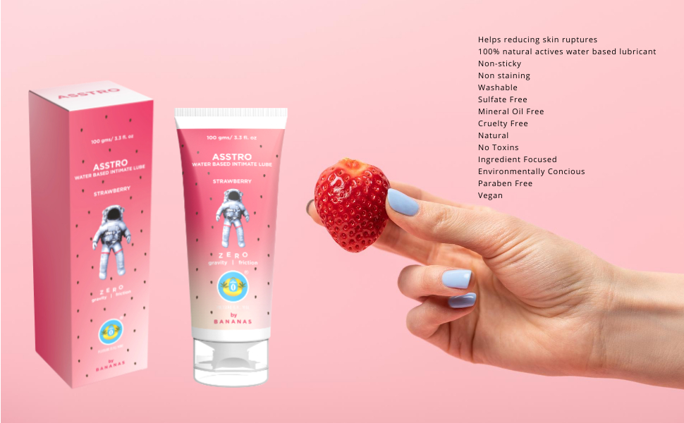 THE WHITE BANANAS Men & Women Natural Water Based Lubricant Gel Premium