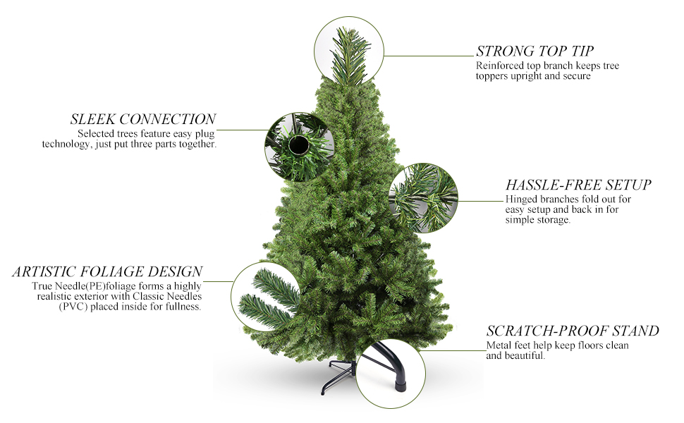 christmas trees 6ft