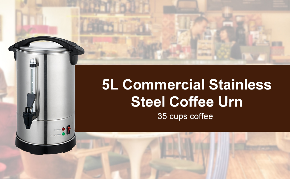 Valgus Commercial Grade Stainless Steel Coffee Urn with
