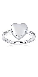heart urn ring for ashes
