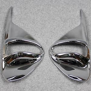 RUIQ トヨタ 新型 プリウス PHV (ZVW52) 専用 外装 クロームメッキフロントフォグ ランプ ガーニッシュ ベゼル カバー TOYOTA PRIUS PHV 52系 専用 設計