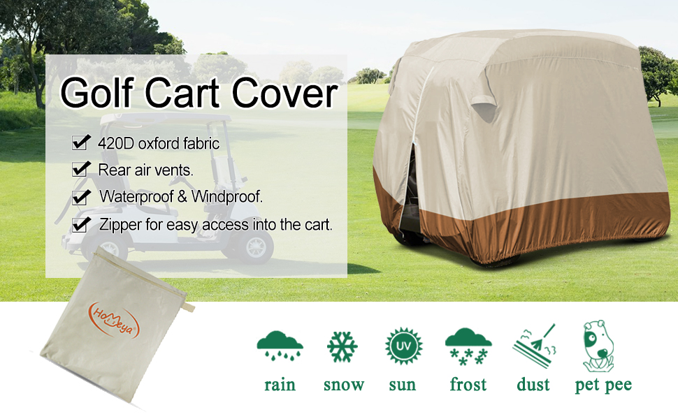 waterproof golf cart cover