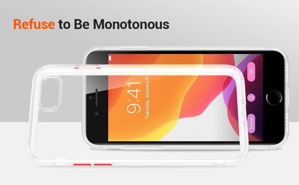 TORRAS Shockproof Designed for iPhone SE Case 2022 (3rd Gen) & iPhone SE Case 2020