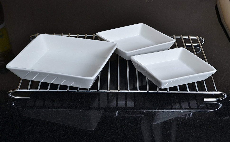 Buy Ngel Kitchen Stainless Steel Hot Plate Stand Pack of 3 Stainless