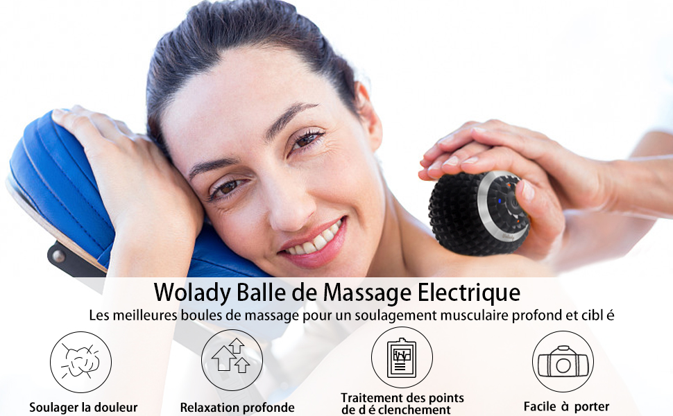 Wolady Massageball, elektrisch, vibrierend, Massageball