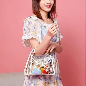 PEARLY GATES 2way クリアバッグ ショルダーバッグ 美品）パーリーゲイツ2wayミニクリアショルダーバッグ