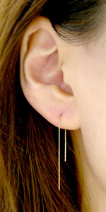 Amazon | nadi K18 アメリカン ピアス 4mm ミラクルカット ミラー