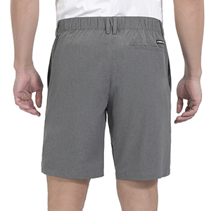 shorts with partial elastic waist