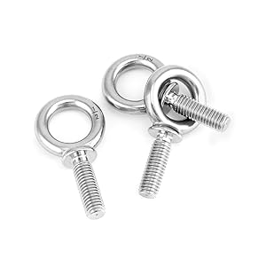 ◉ロッド QWORK Machinery Eye Bolt, 10 Pack 1/2