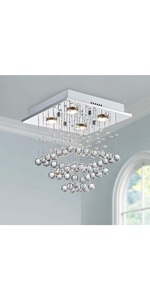 Saint mossi crystal chandelier lighting modern room light ceiling LED