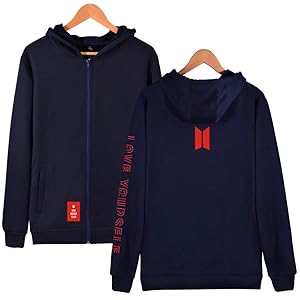 Volwassan Womens Zip Hoodie Oversized Winter Thickened Kpop