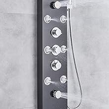 shower system with jets
