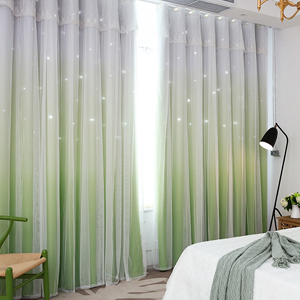 新品 遮光 カーテン 姫系 1級遮光 グリーン グラデーション 2枚セット Amazon｜姫系カーテン グラデーション 遮光率90％以上 グリーン